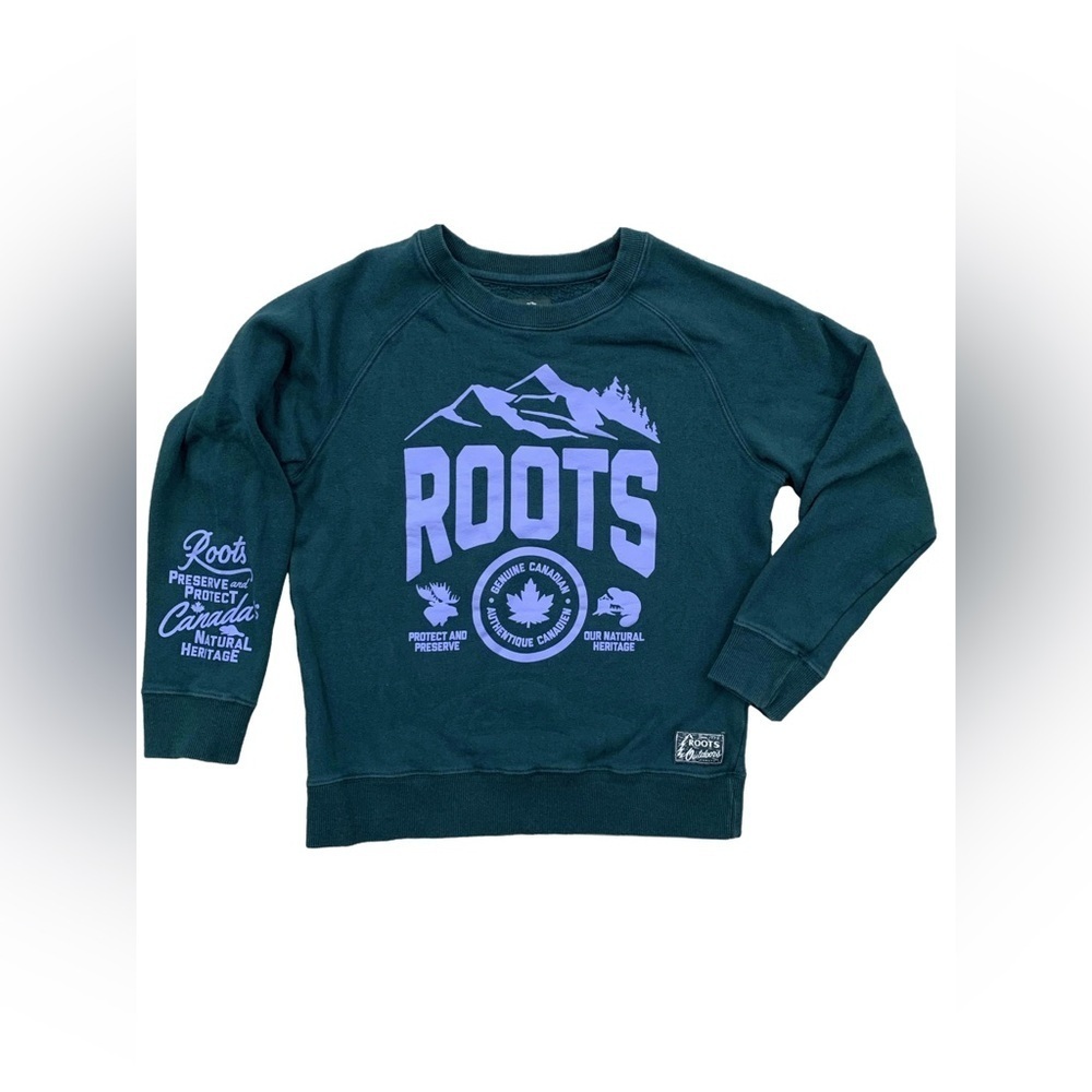 Roots Size L, 9/10, Crewneck Sweatshirt